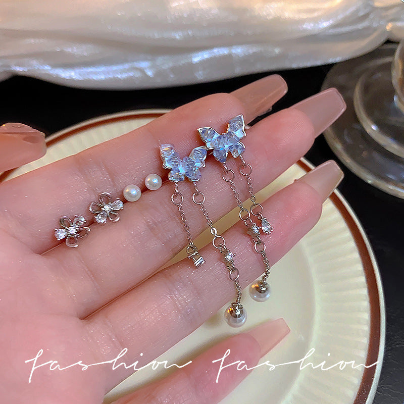 Women's Long Tassel Exquisite High Sense Temperament Earrings