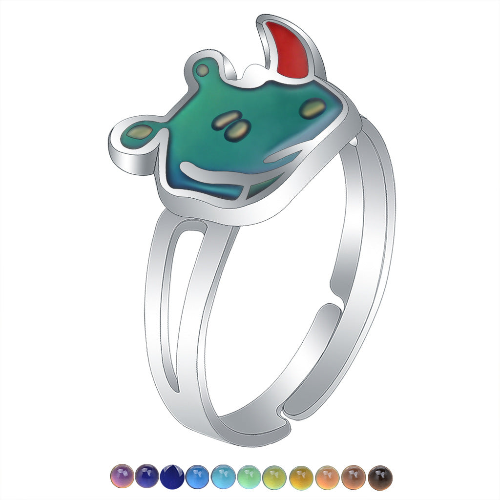 Women's Design Simple Princess Cartoon Cute Animal Rings