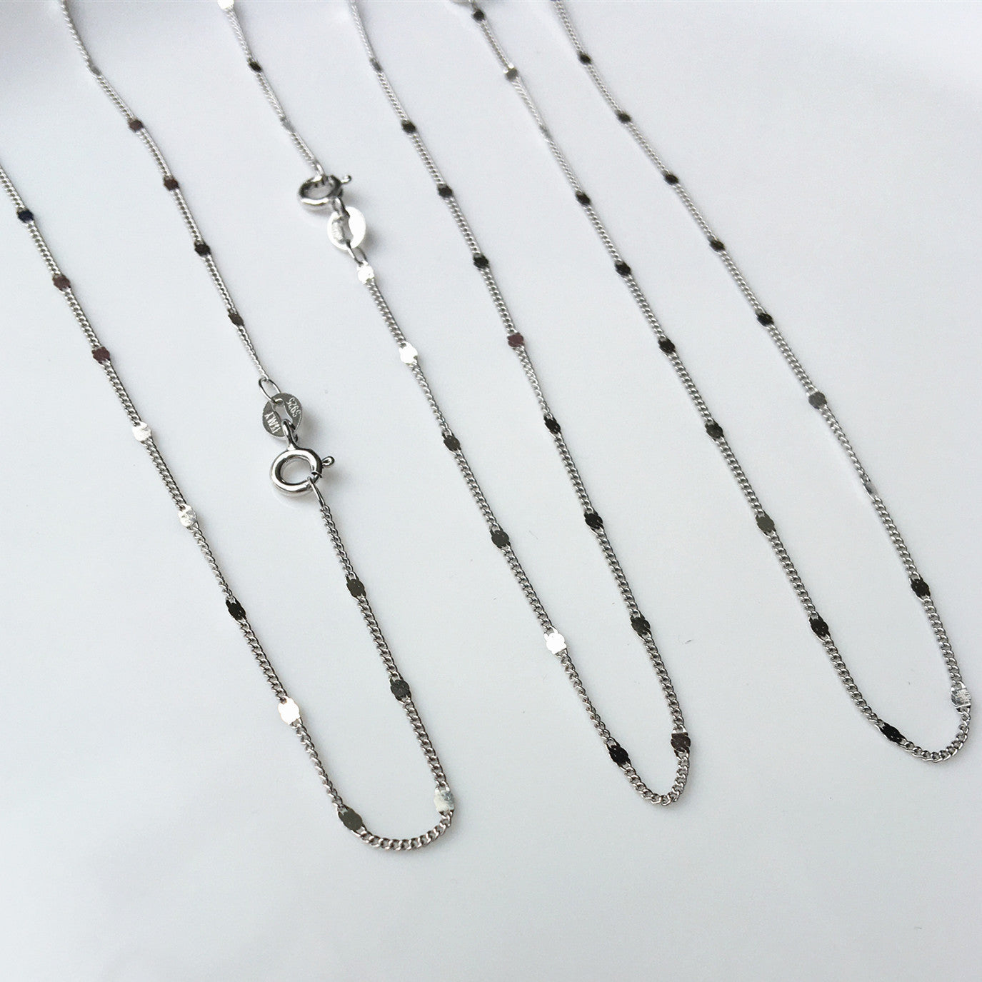 Women's Sier Side Star Piece Pure Necklaces