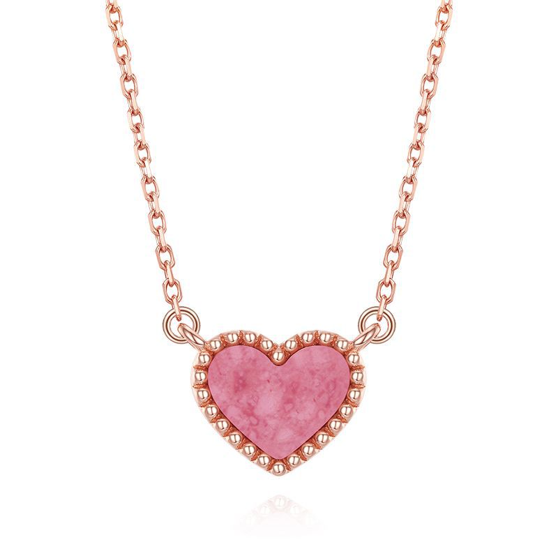 Two-color Shell Love Female Light Luxury Temperament Sweetheart Necklaces