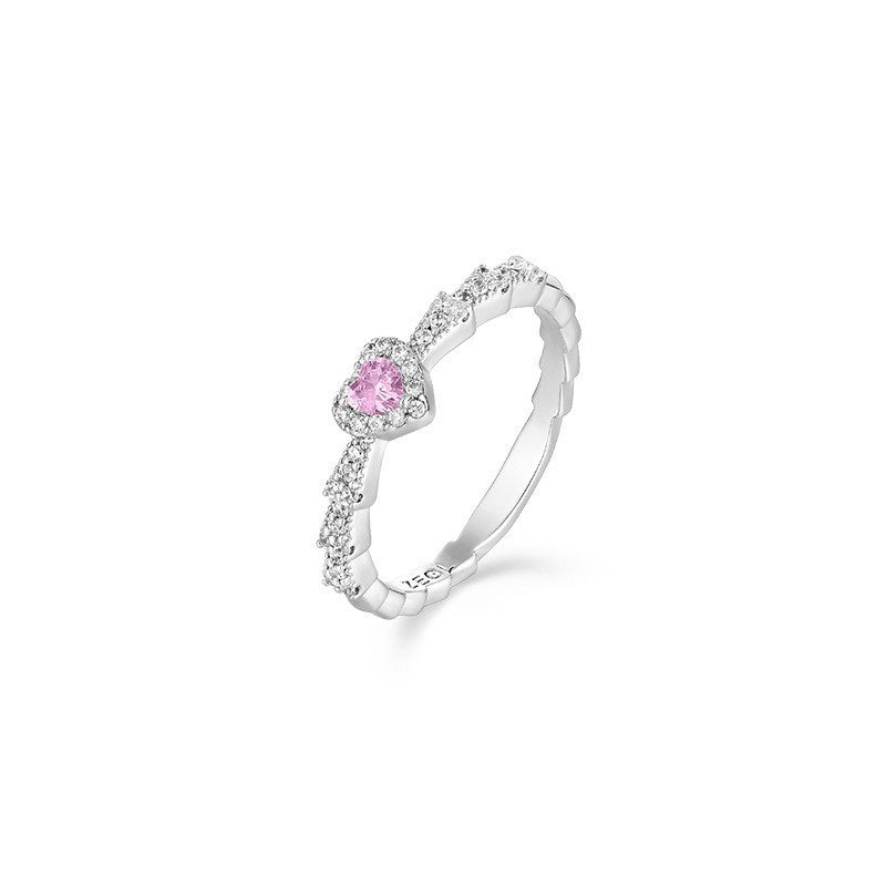 Opal Moonstone Colored Gems Zircon Pink Diamond Female Rings