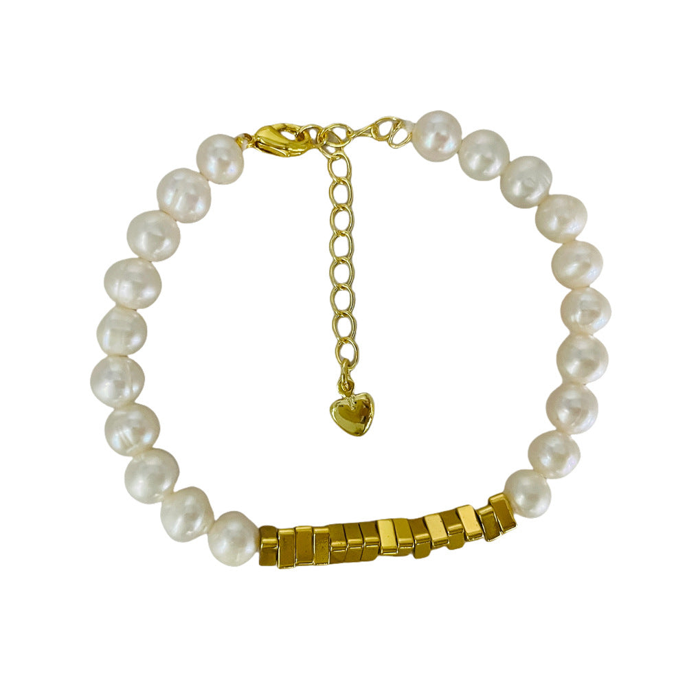 Broken Sier Natural Freshwater Pearl Niche High-grade Beaded Bracelets