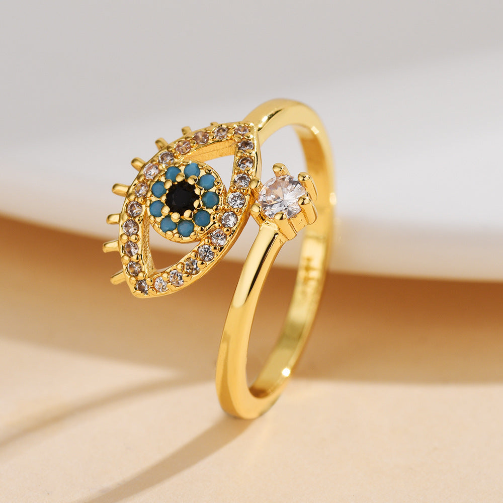 Devil's Eye Niche High-grade Light Luxury Zircon Rings