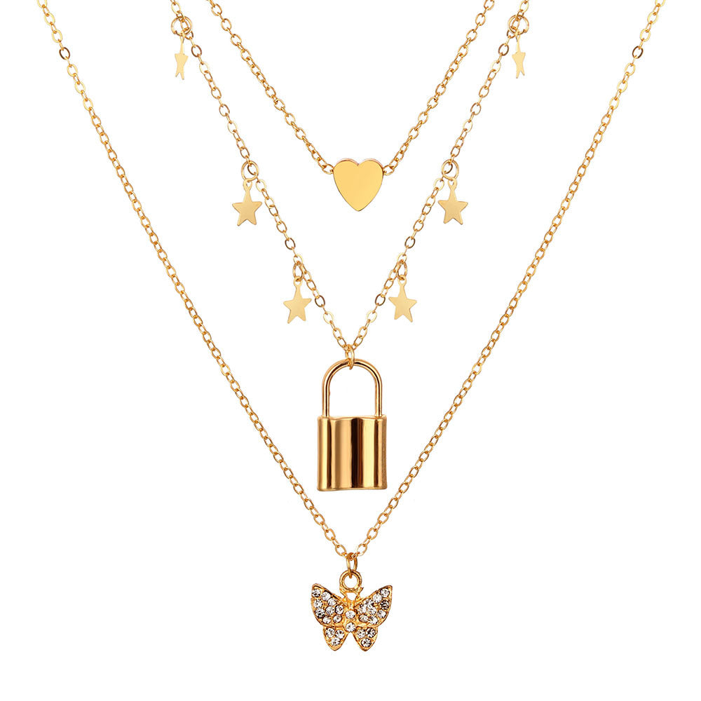 Lock Environmental Protection Color Retention Hollow Pendants