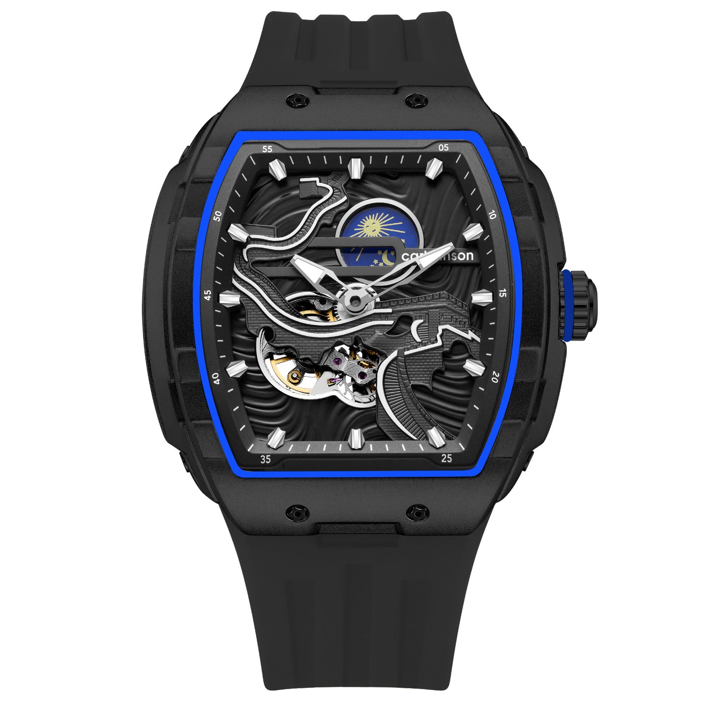 Men's Hollow Automatic Watch Carving Floating Luminous Three-dimensional Great Mechanical Watches
