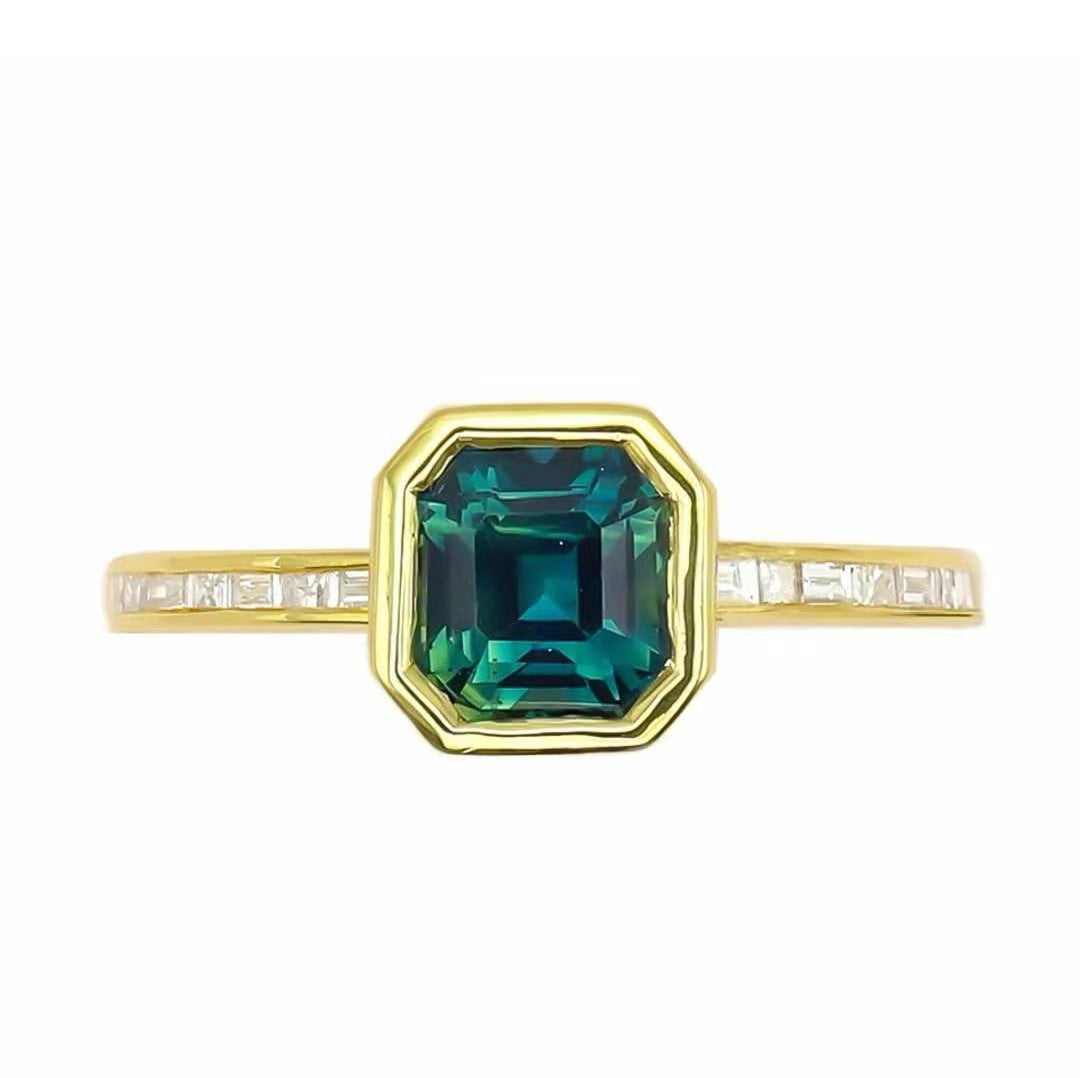 Creative Style Ladies Three-piece Gold-plated Inlaid Rings