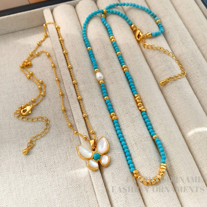 High-grade Niche Natural Stone Beaded Female Affordable Luxury Necklaces