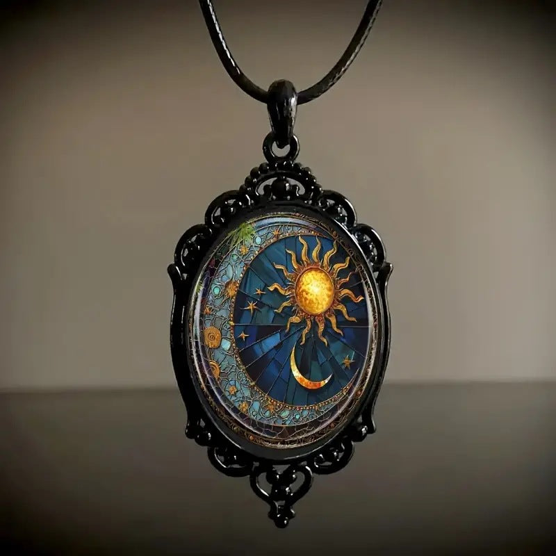 Billion Retro Gothic Crow Cross Witch Necklaces