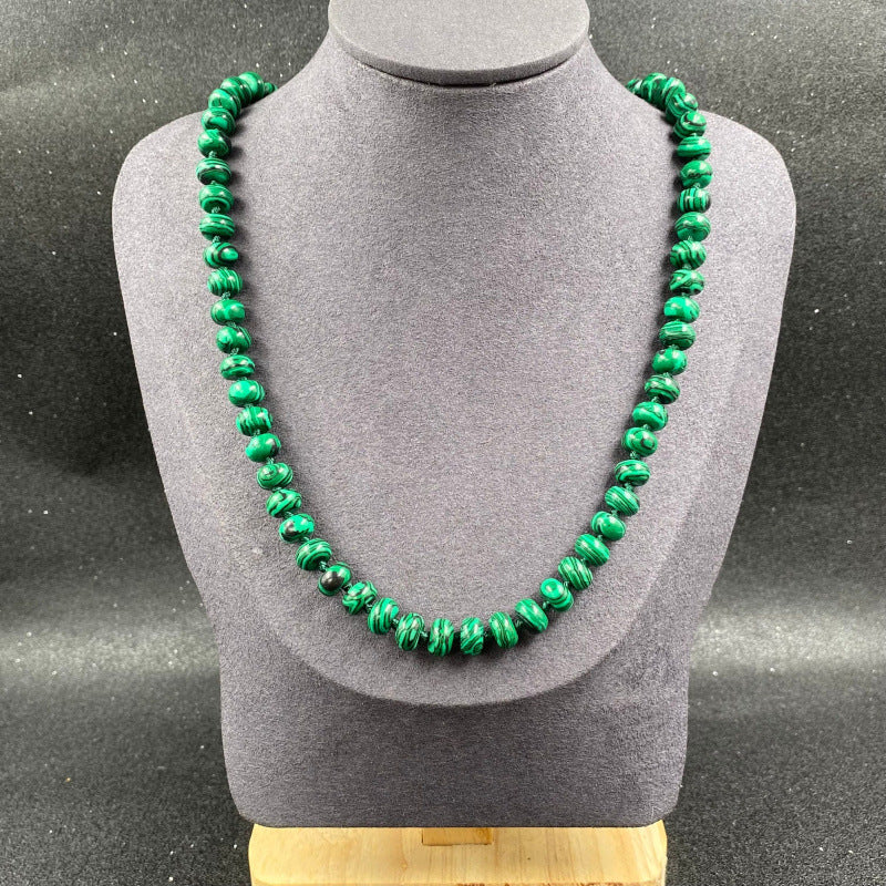 Crystal Agate Colorful Hollow Bead Abacus Necklaces