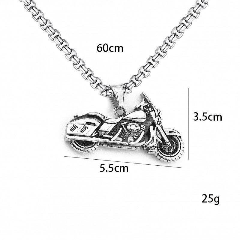 Men's Ornament Titanium Steel Motorcycle Trendy Vintage Necklaces
