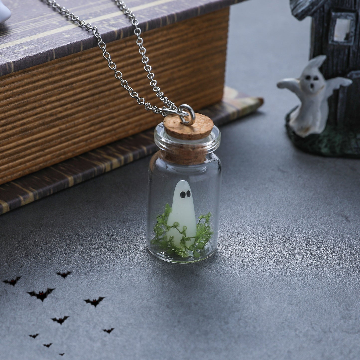 Coffee Billion Halloween Drift Bottle Luminous Necklaces