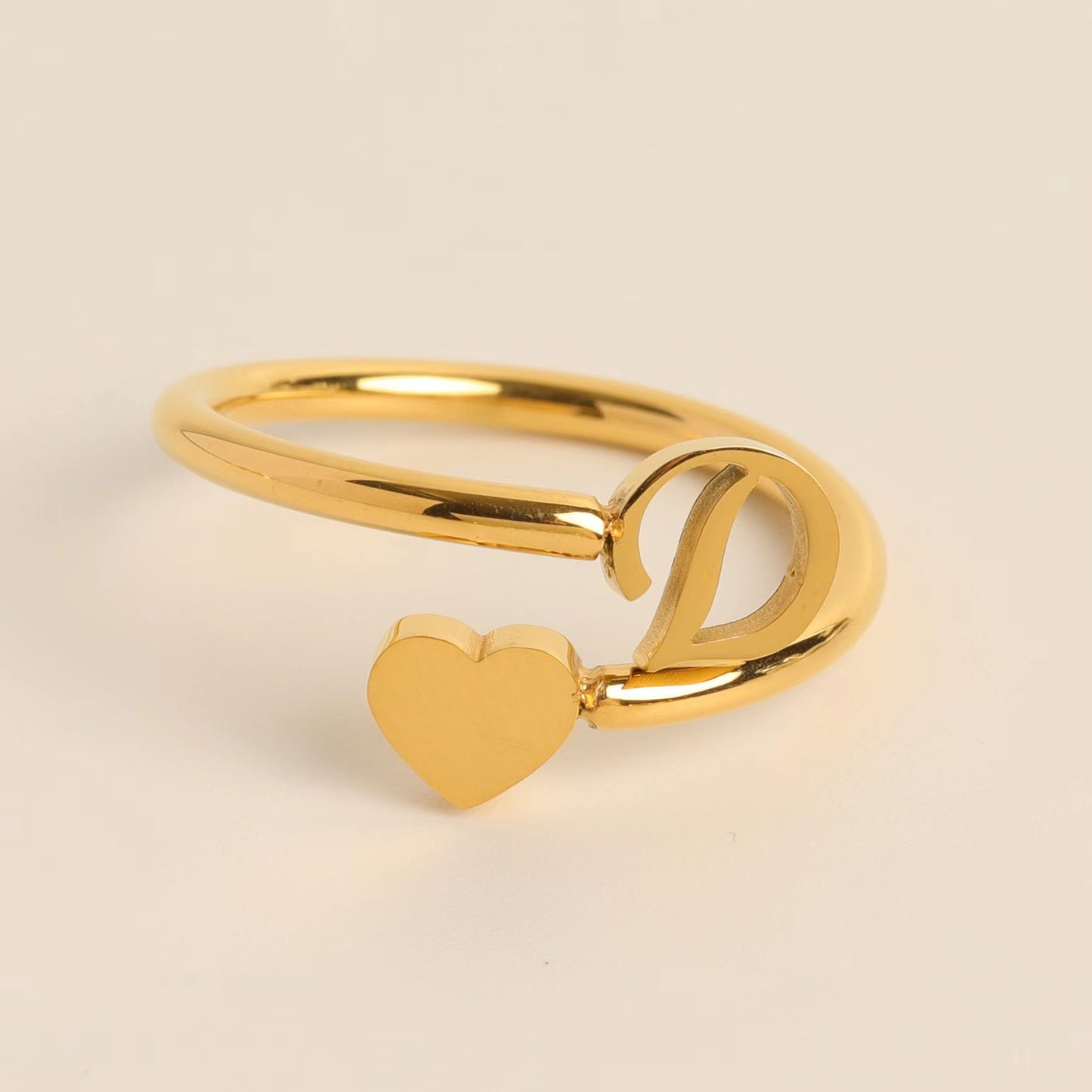 Three-dimensional Love Little Finger Open Adjustable Rings