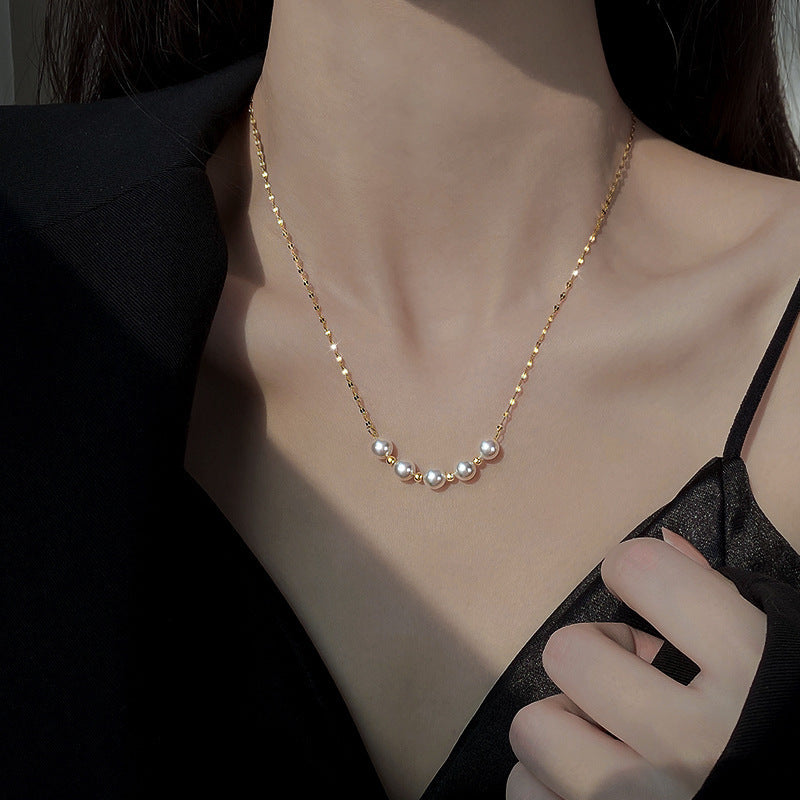 Women's Pearl Light Luxury Design Sense Niche Tide Necklaces