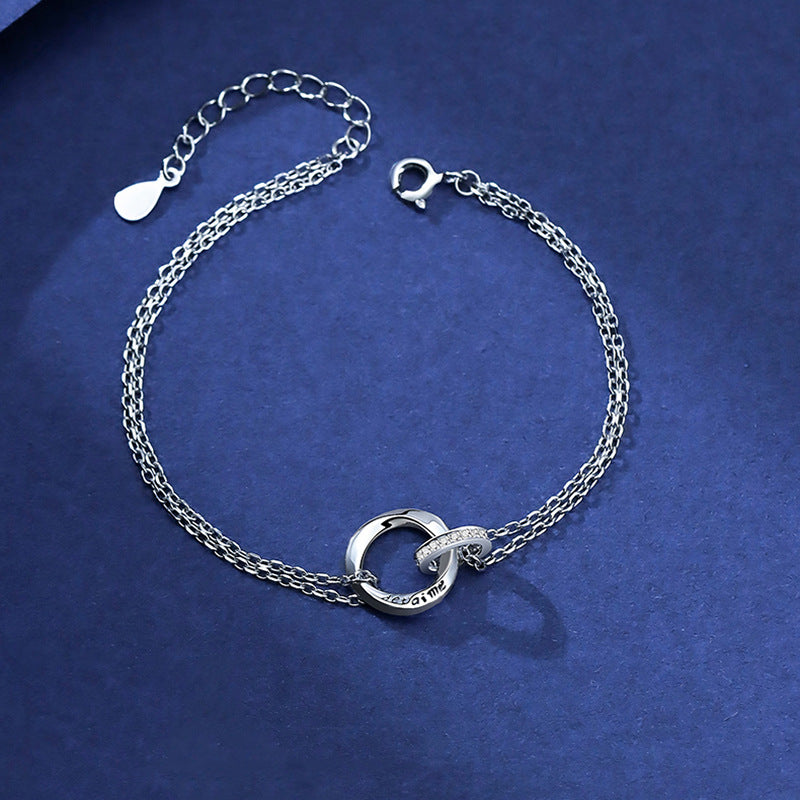 Women's & Men's Couple Special Interest Light Luxury Geometric Bracelets