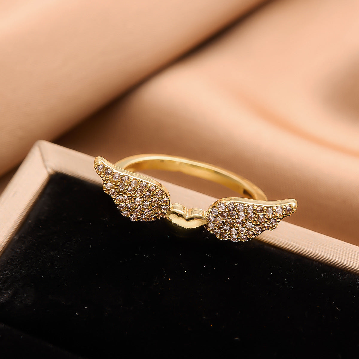 Real Gold Plated Copper Female Niche Rings