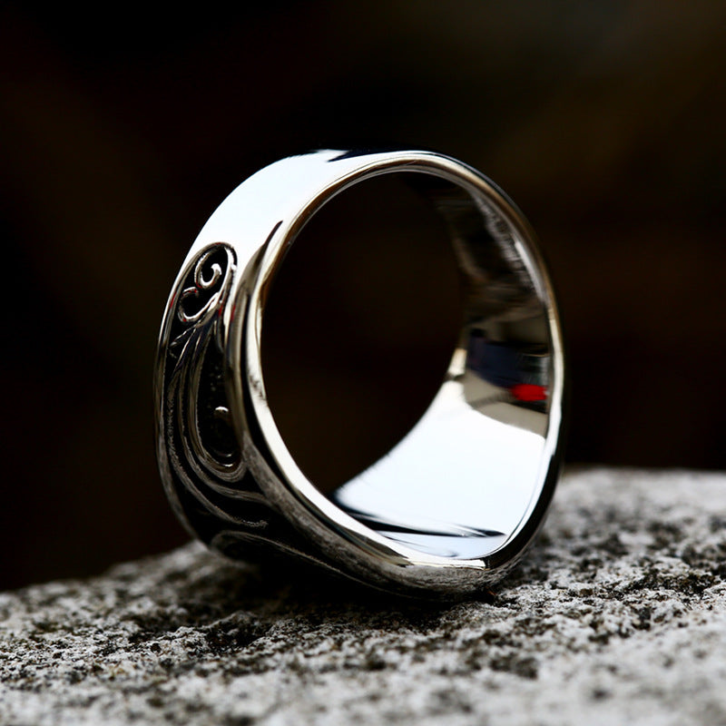 Men's Viking Lucky Tree Titanium Steel Vintage Rings