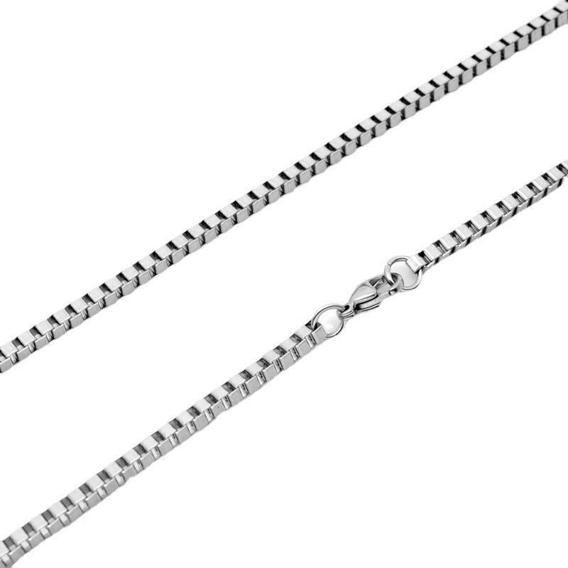 Men's Steel Titanium Box Chain Wei Accessories Necklaces