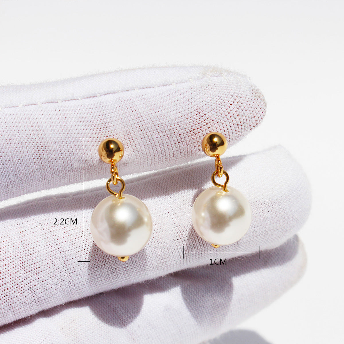 Women's Plating Bell Little Golden Beans Pearl Necklaces