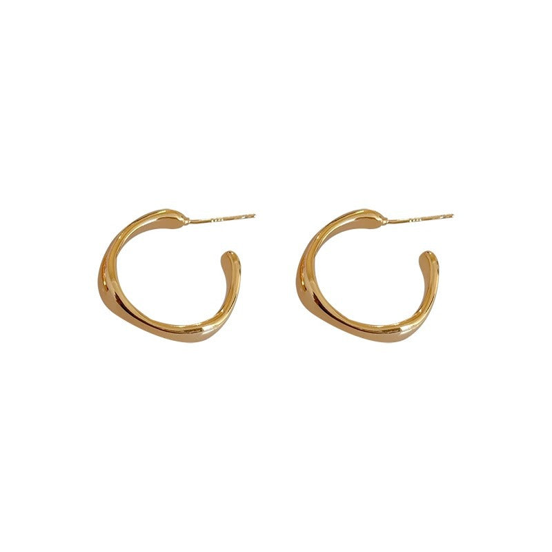 Women's Style Irregular Ear High-grade Simple Niche Earrings