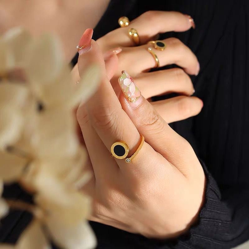 Wen Open Adjustable Bow Little Princess Rings