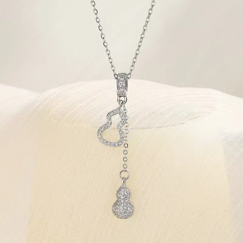 Women's Temperament Full Zirconium Micro Inlay Simple Pendants