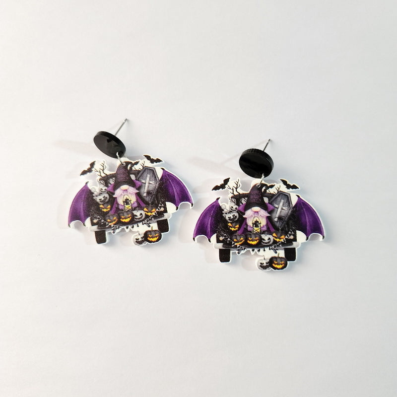 Halloween Rainbow Elf Pumpkin Bat Truck Rings