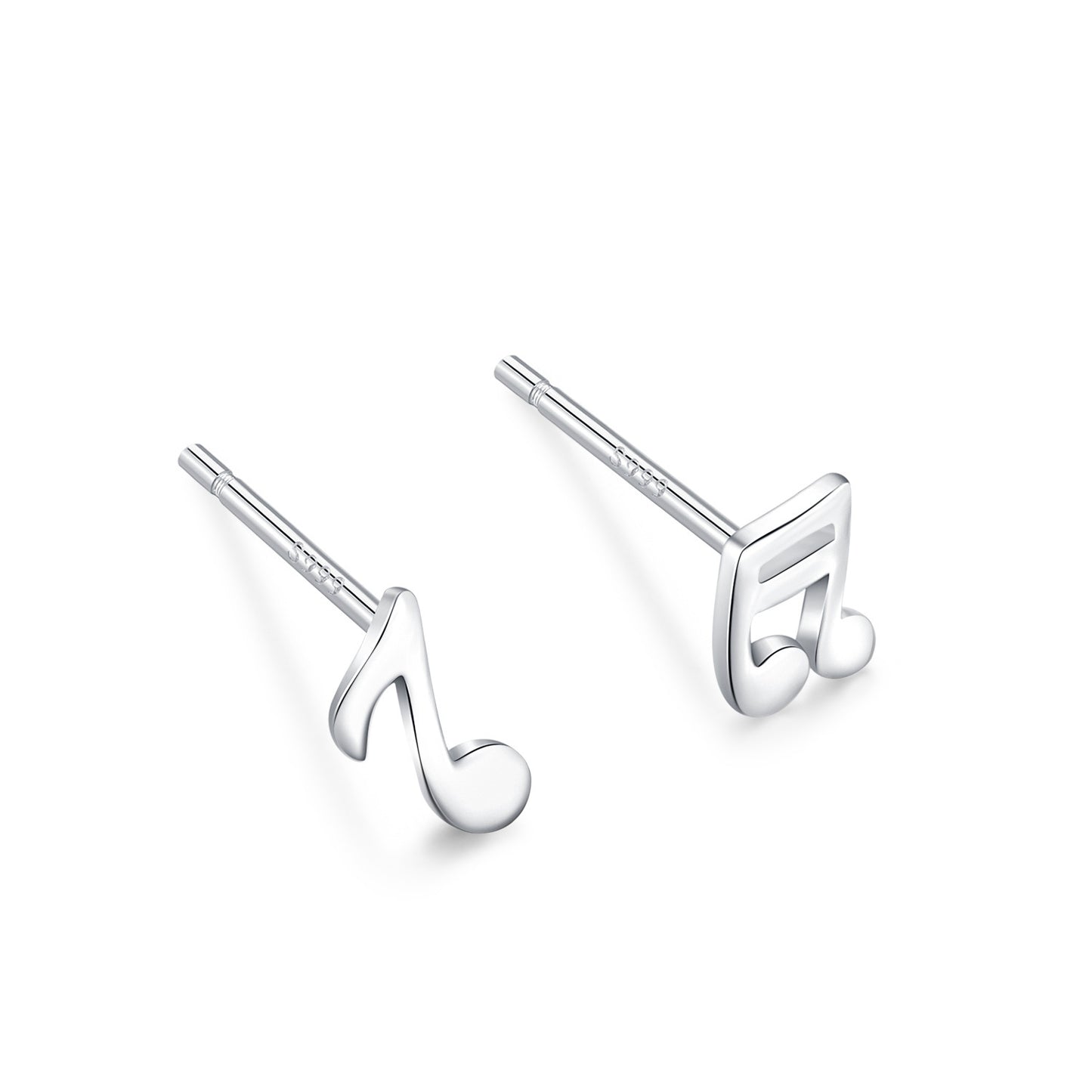 Women's Ear Sterling Compact Mini Double-headed Bar Bone Earrings