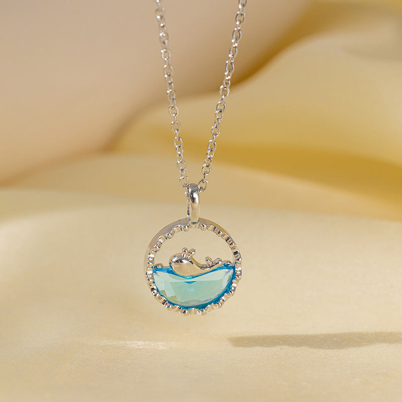 Women's Temperament Full Zirconium Micro Inlay Simple Pendants