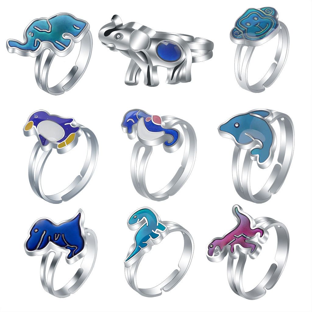 Women's Design Simple Princess Cartoon Cute Animal Rings