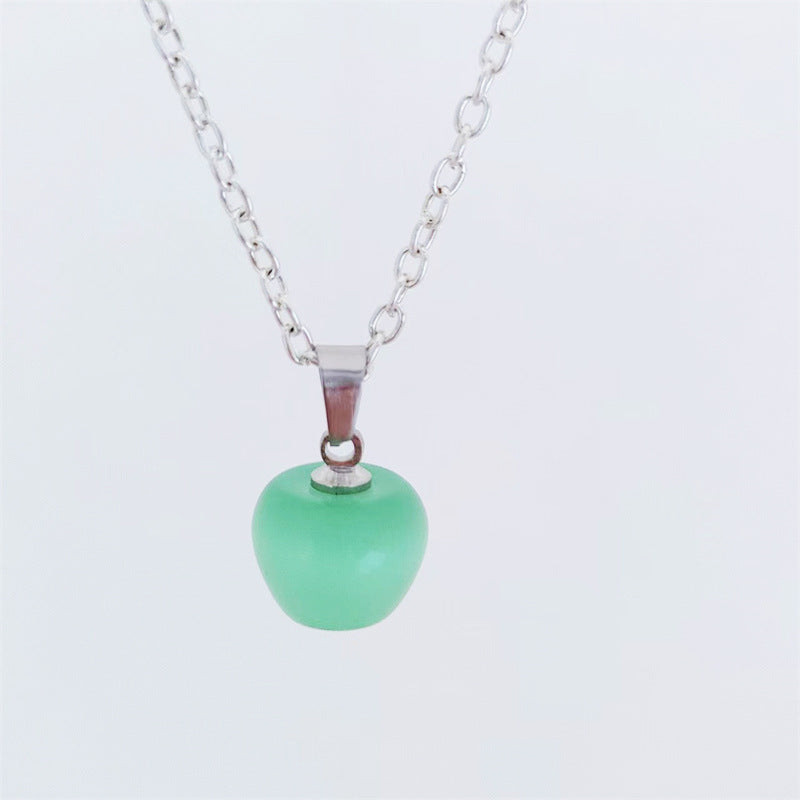 Cat Eye Little Apple Korean Fashion Simple Christmas Pendants
