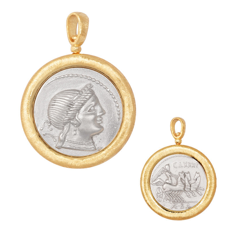 Coin Sterling Sier Single Without Chain Pendants