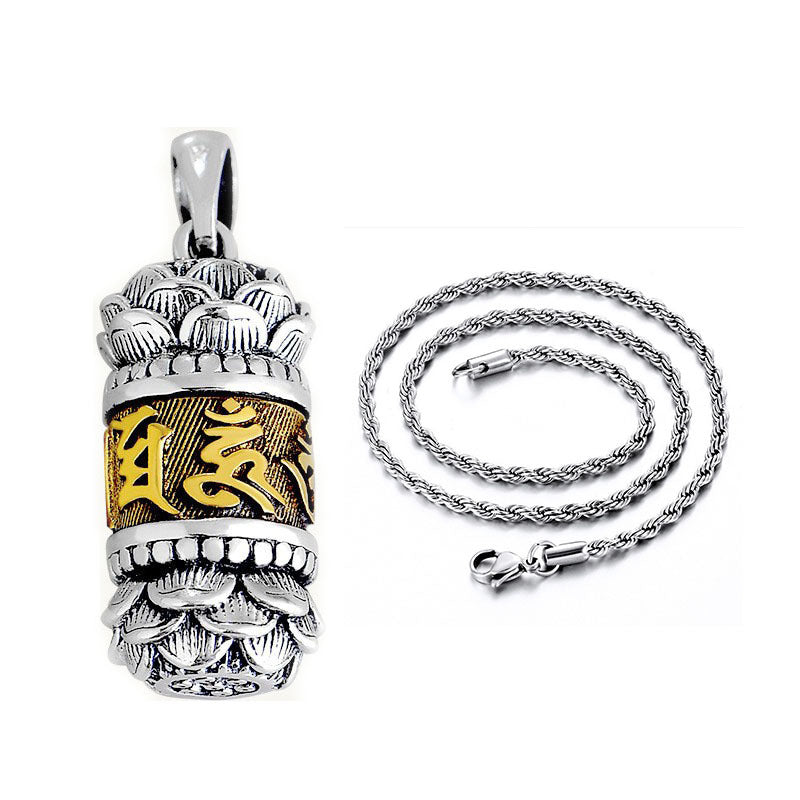 Women's & Men's Sier Charm Football Six Words Couple Good Pendants