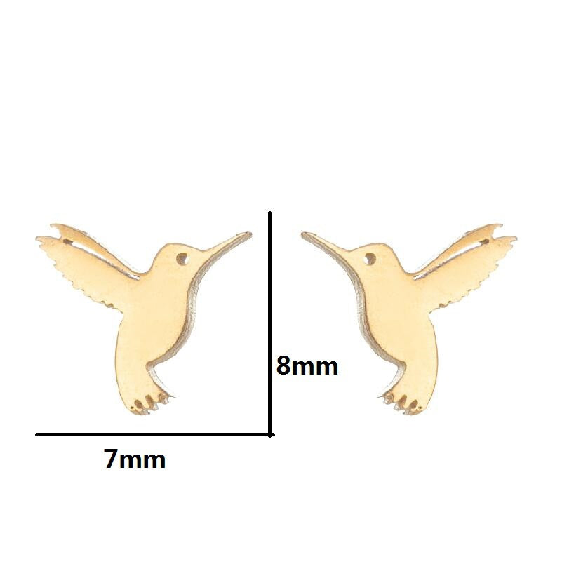 Steel Cute Small Animal Female Design Fashion Cat Earrings