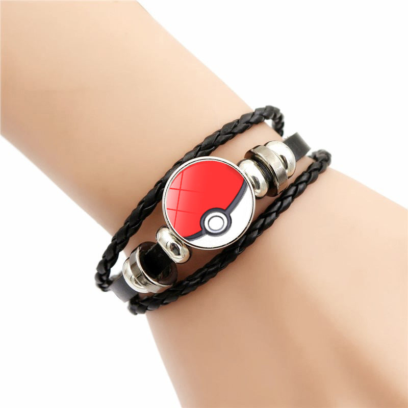 Women's & Men's Leather Time Stone Woven Hand Jewelry Bracelets