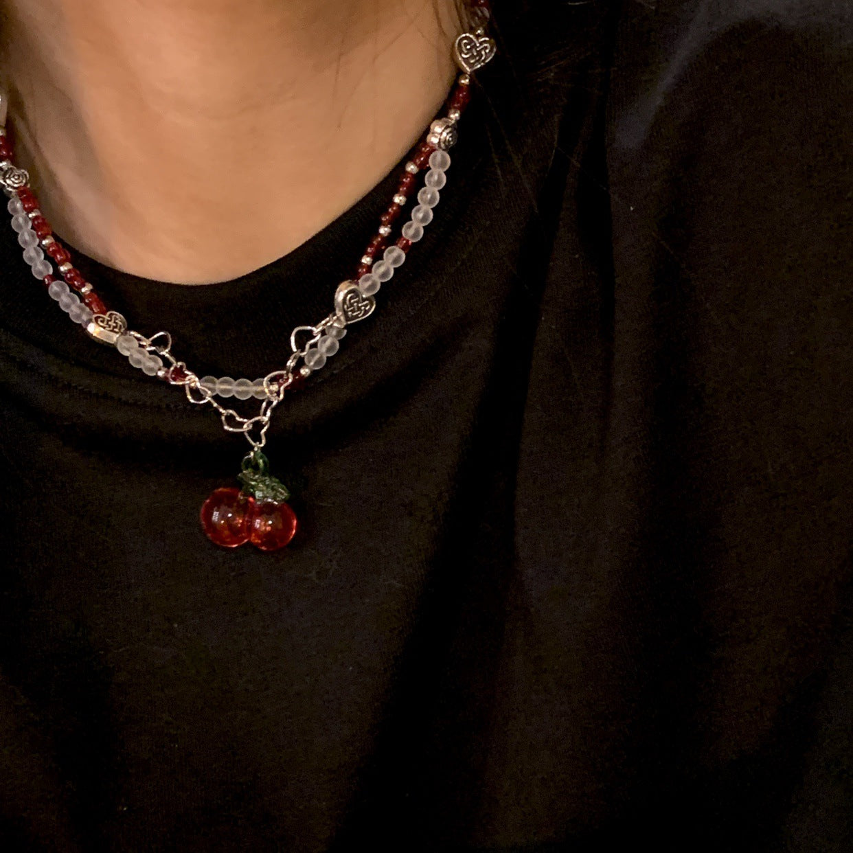 Chain Female Hot Pearl Design Light Pendants