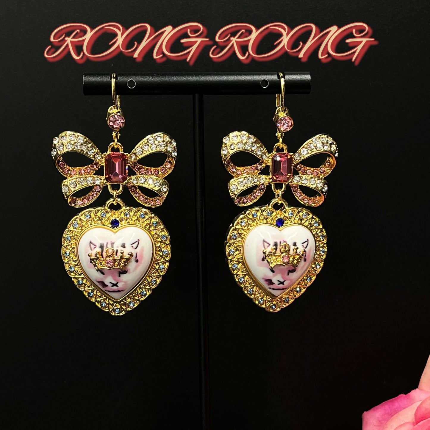 Sweet Court Style Exaggerated Personalized High-grade Earrings