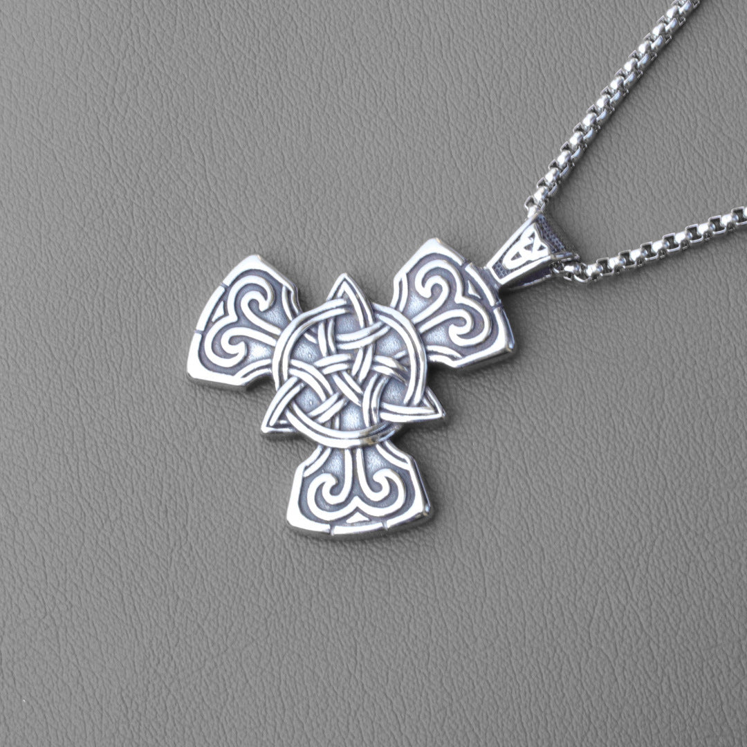 Men's Nordic Style Celtic Knot Titanium Steel Pendants