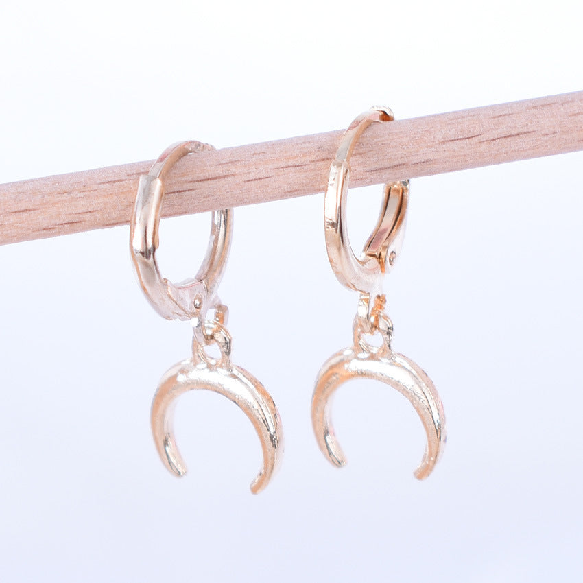 Women's Pearl Zircon Temperament Geometric Pieces Suit Earrings