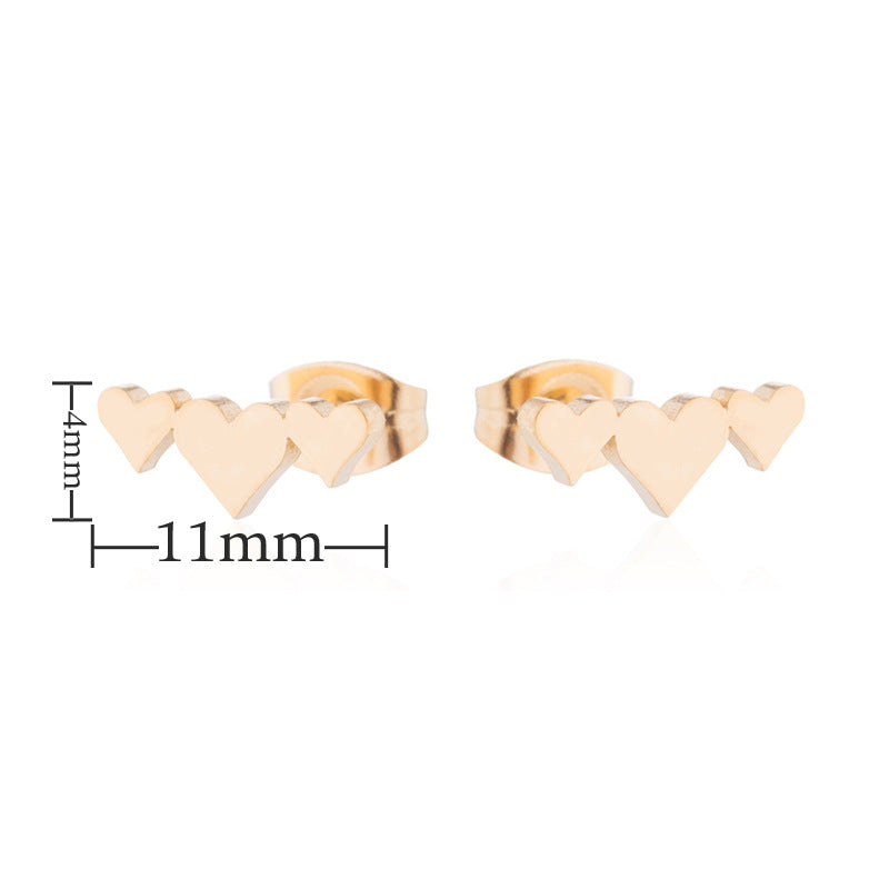 Aloofness Style Stainless Steel Cute Small Animal Fashion Earrings