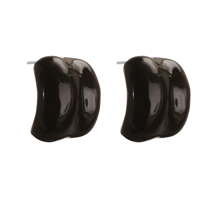 Shaped Fresh Sweet Colorful Drop Oil Earrings