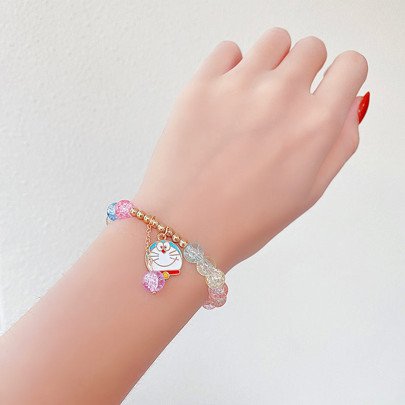Hand Beading Glass Cute Princess Cartoon Bracelets