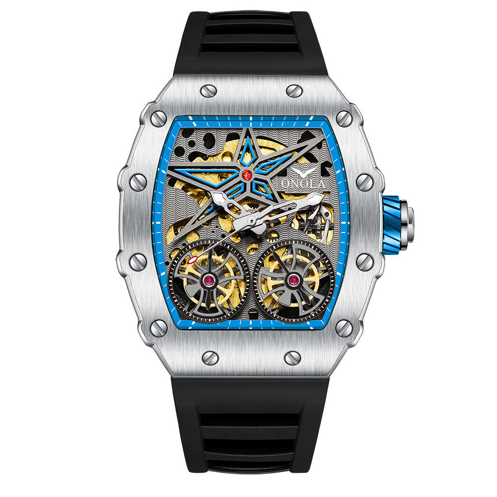 Men's Watch Rudder Flywheel Hollow Automatic Mechanical Watches