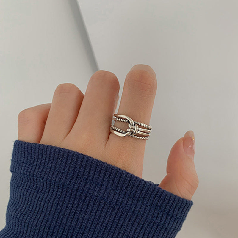 Combination Index Finger Female Simple Stylish Personality Rings