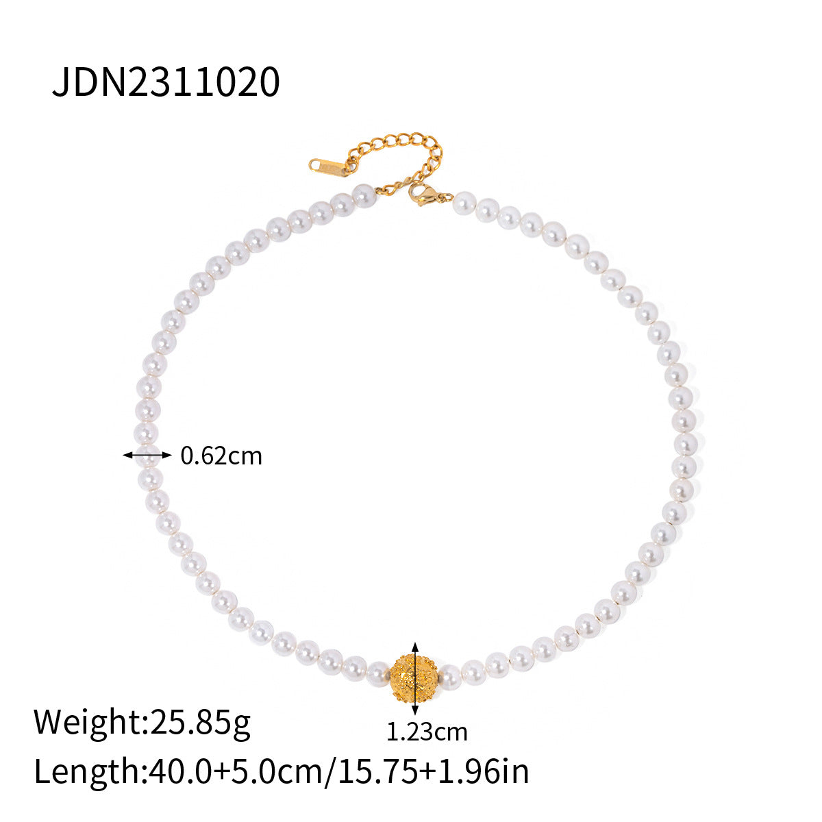 Ding Ornament Stainless Steel Pearl High-grade Clavicle Chain Necklaces