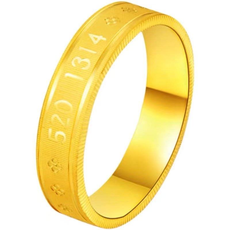 You For Lifetime Titanium Steel Gold Rings
