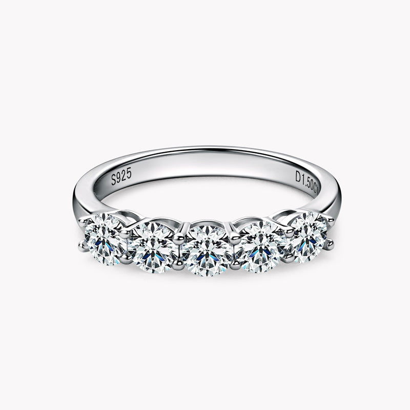 Women's Live Broadcast Design Moissanite Light Luxury Rings