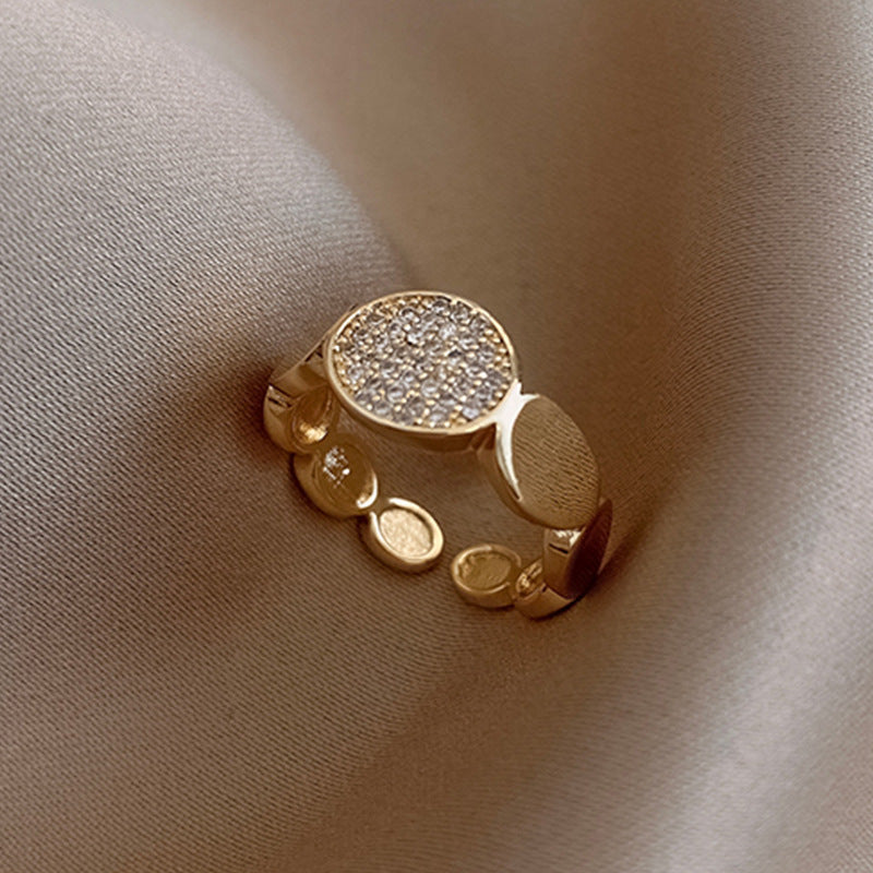 Minority Design Double Layer Zircon Opening Rings