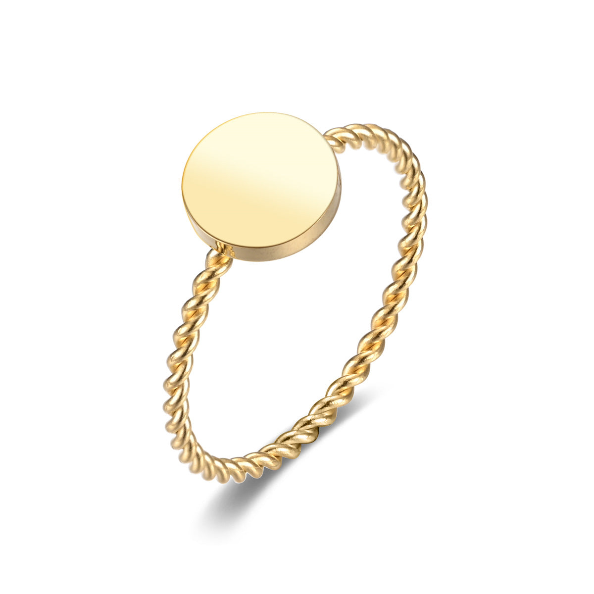 Women's Fine Hemp Rope Winding Love Small Rings