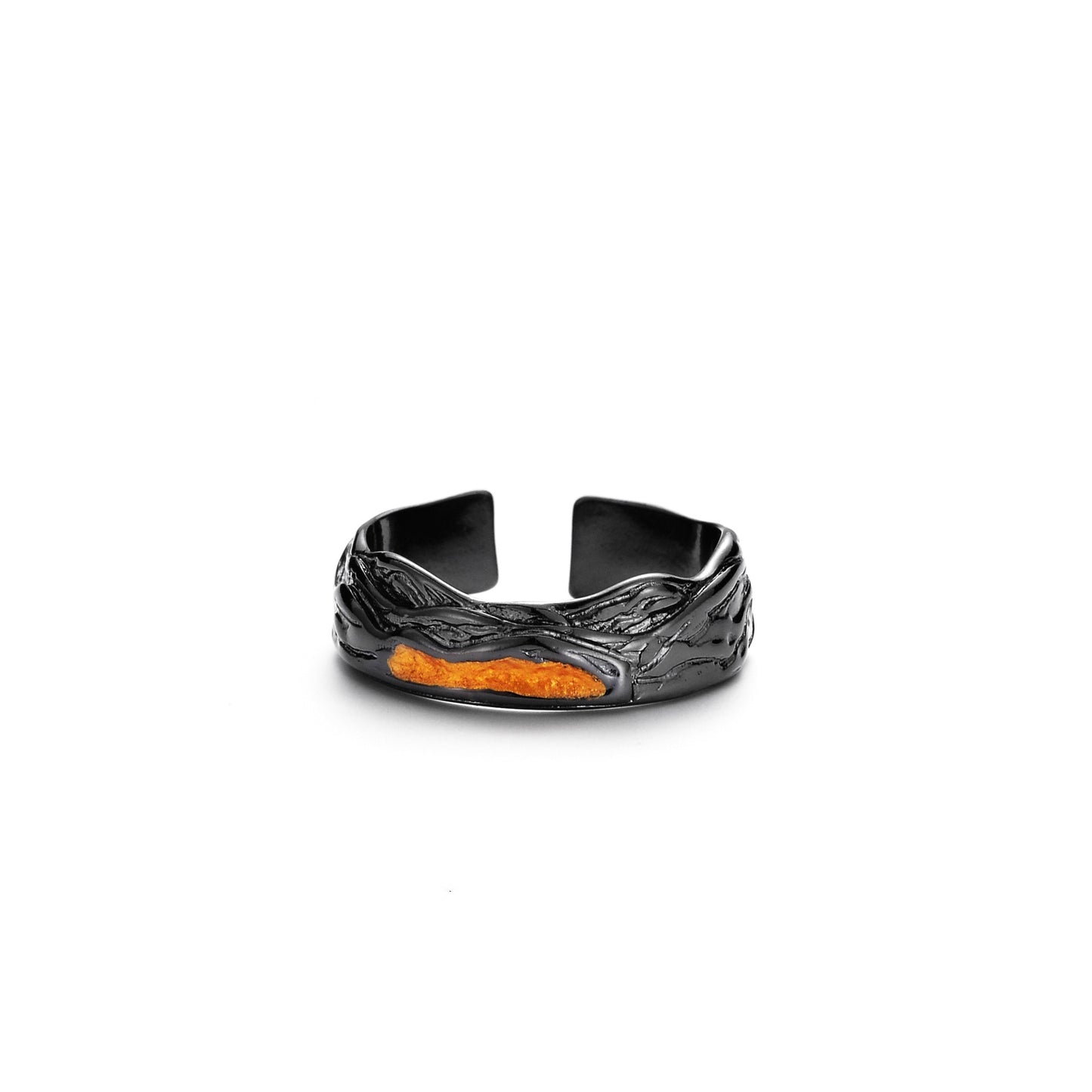 Women's & Men's Chiba Retro Chinese Fashion Black Niche Rings