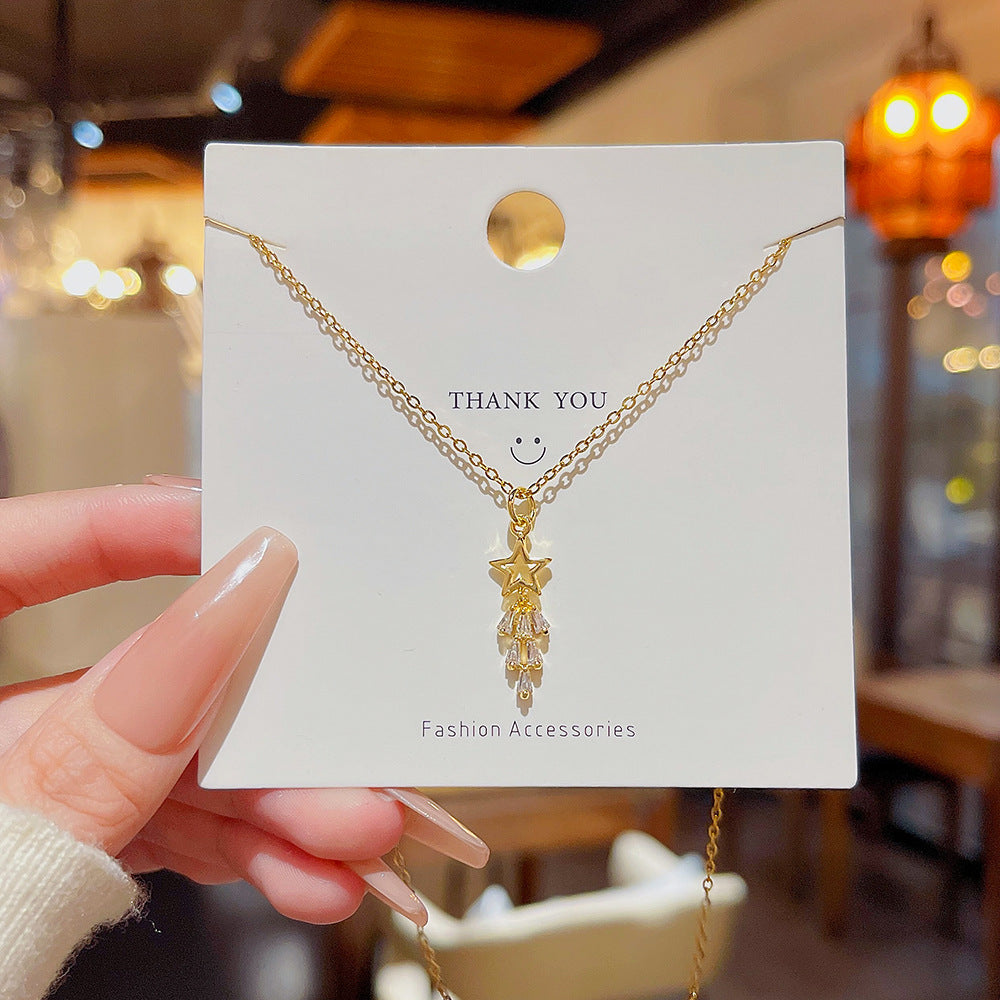 Women's Versatile High-grade Zircon Light Luxury Minority Necklaces